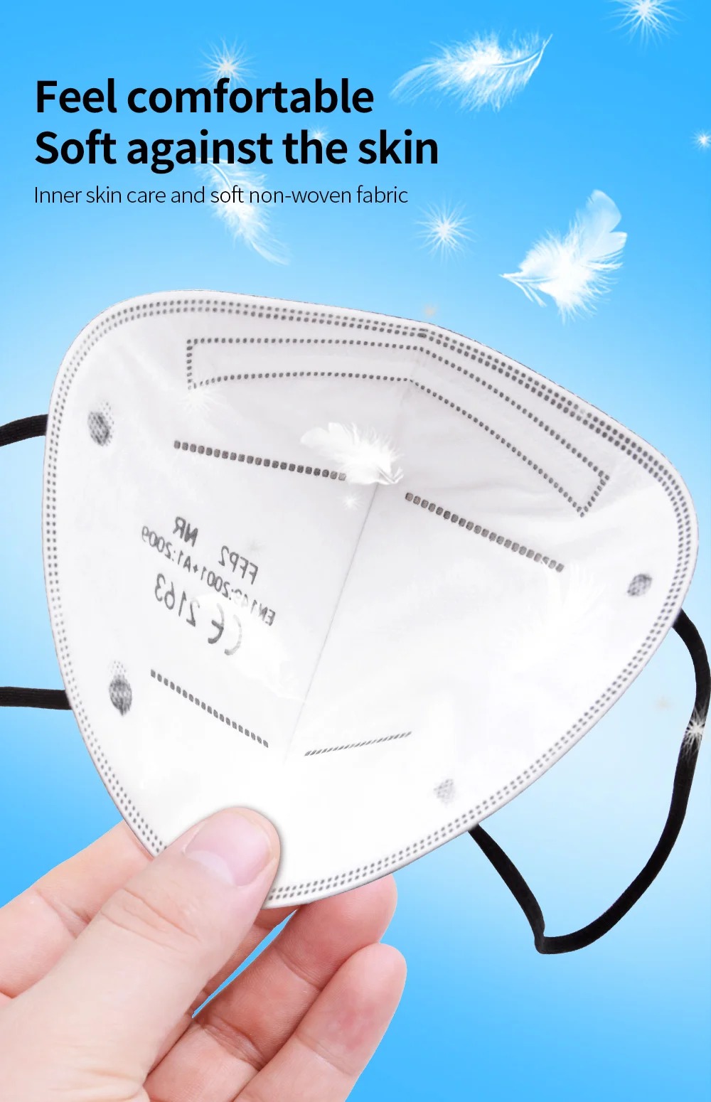 5Layer FFP2 Masks CE Approve K - Disposable Mask Blue ulasan dan harga