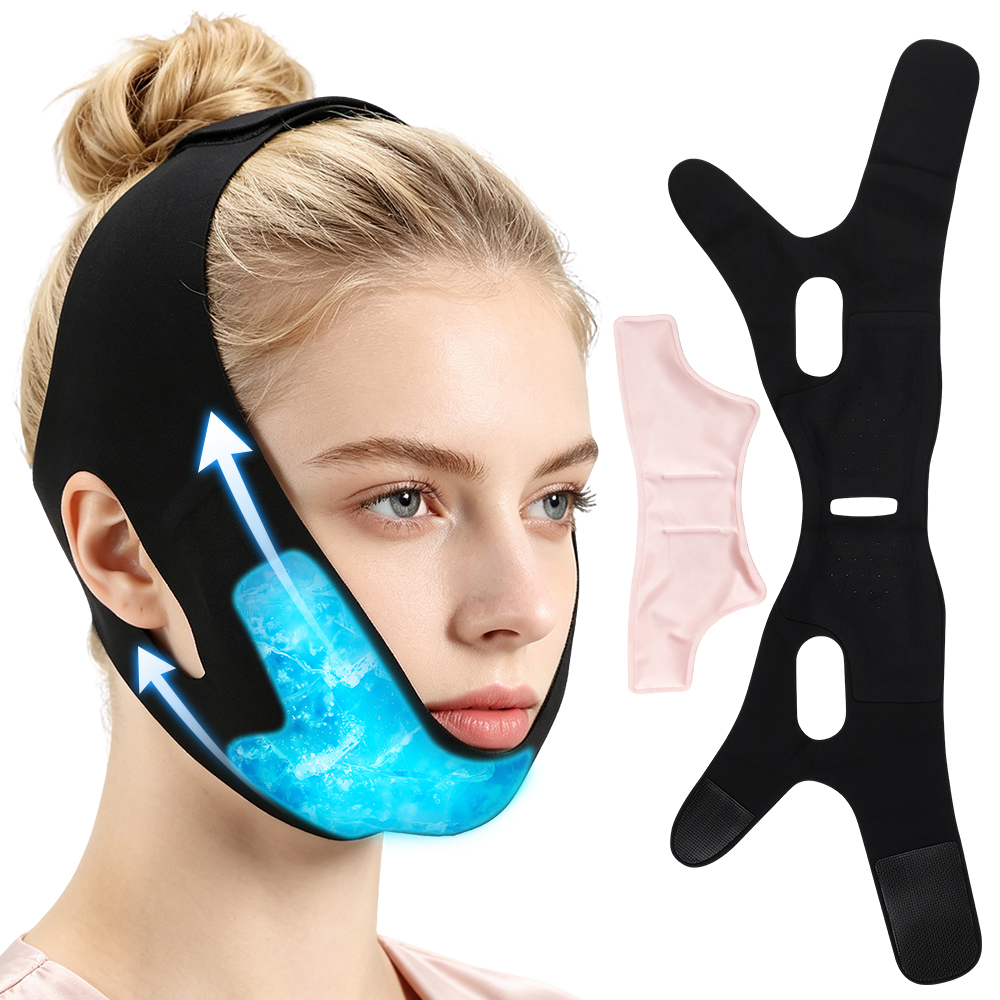 Face Ice Pack with Reusable Ho - Black Face Mask Pack ulasan dan harga