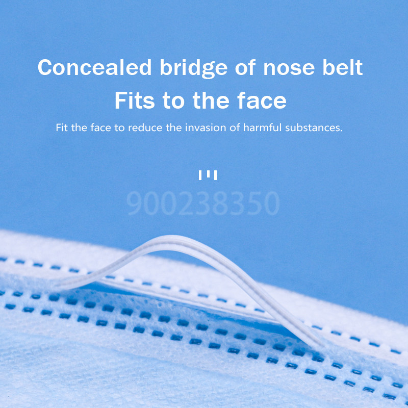 10-500pcs Disposable Adults In - Disposable Mask Blue ulasan dan harga