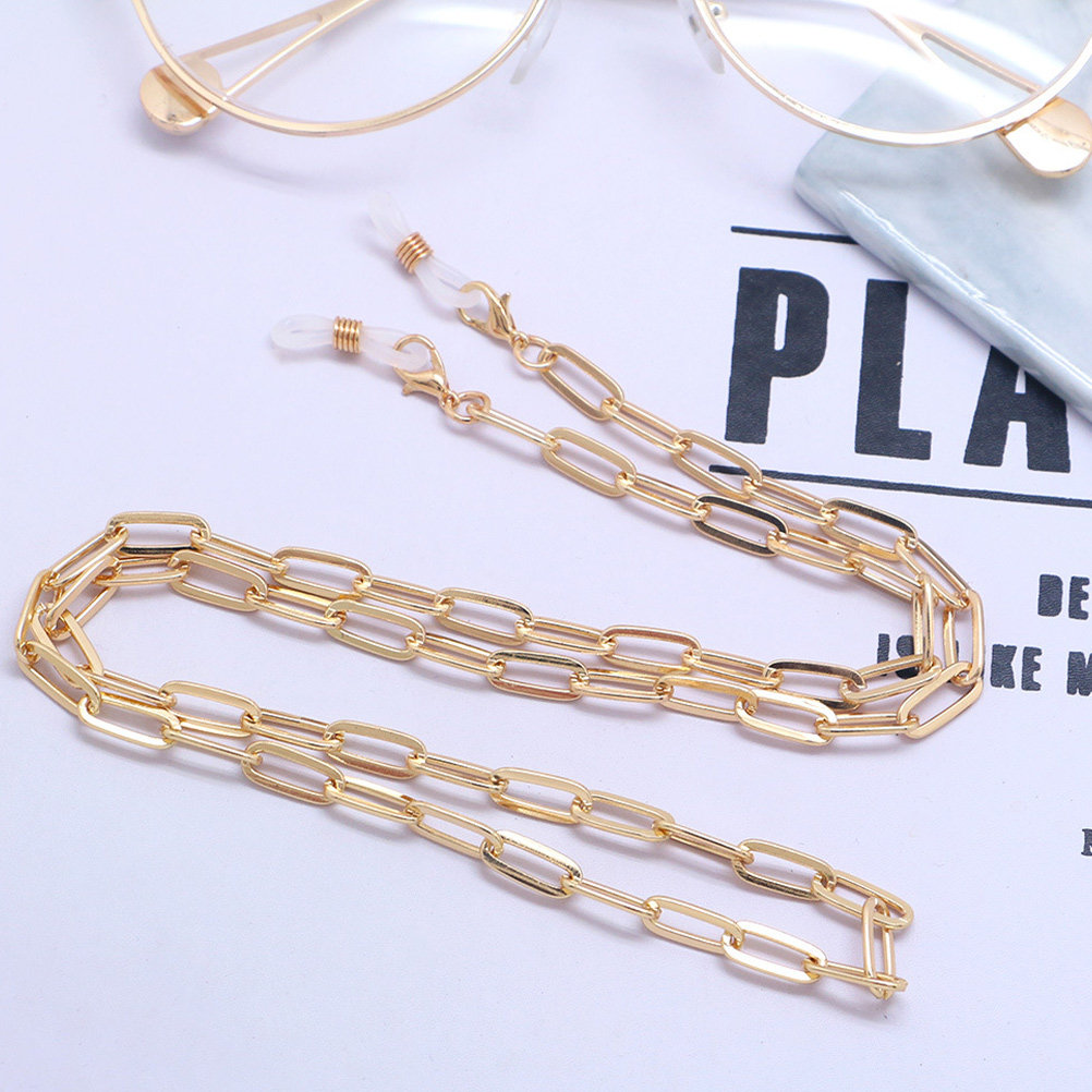 Gold Paperclip Mask Lanyard Gl - Mask Chain Holder ulasan dan harga